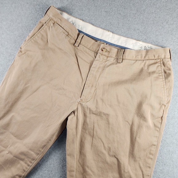 Polo Ralph Lauren Chino‎ Pants Classic Fit Mens 40x29.5 Beige Trousers Khaki - Picture 1 of 8